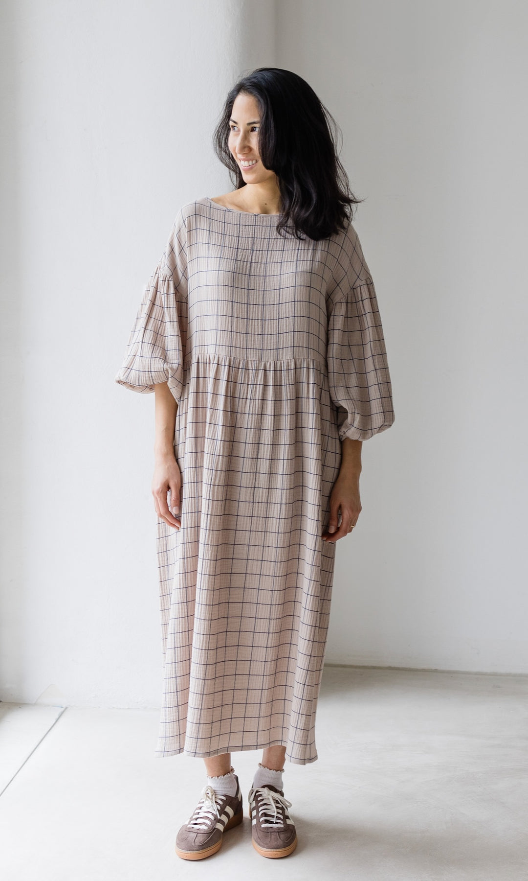 Kleid April - abricot coco