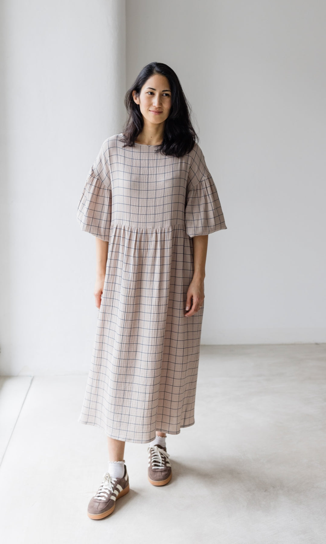 Kleid April - abricot coco