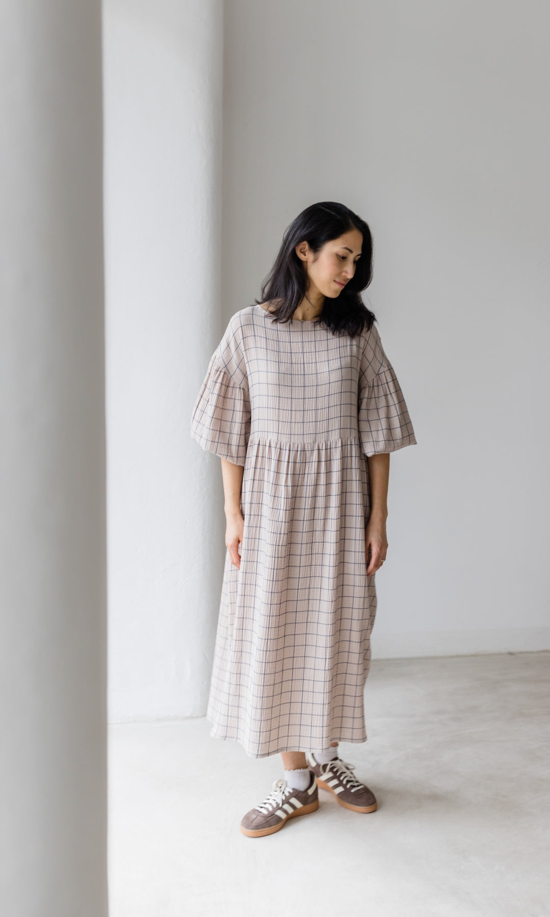 Kleid April - abricot coco