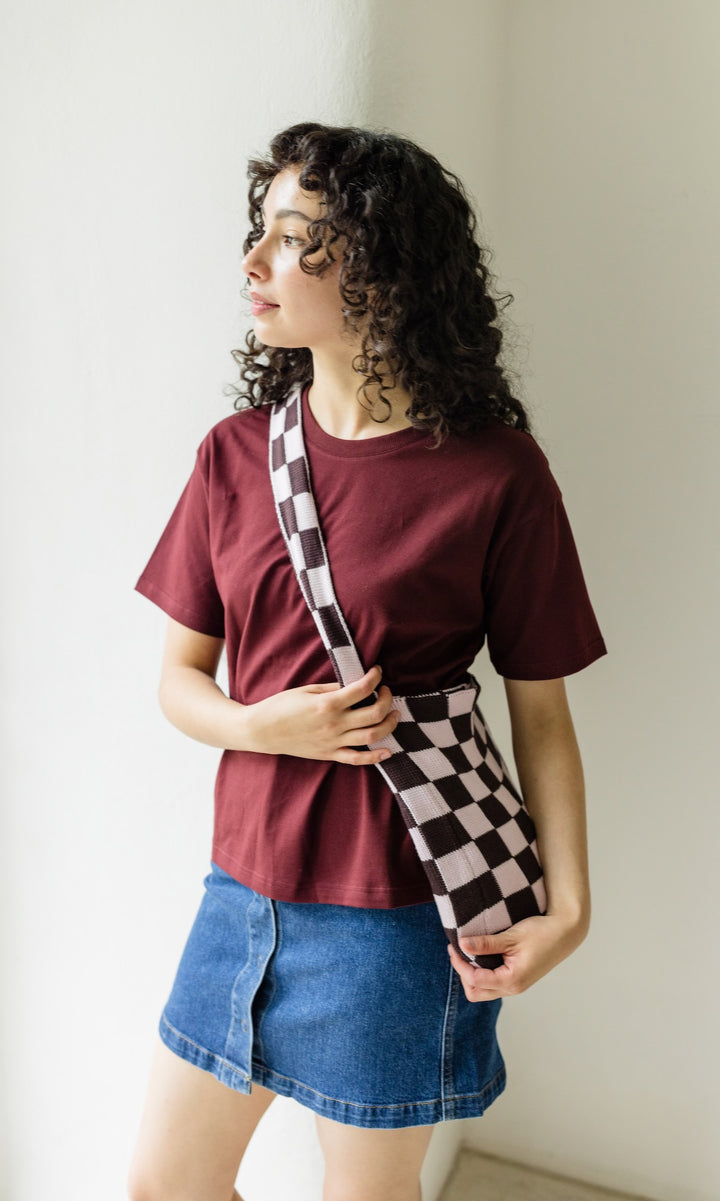 Oversized T-Shirt in Burgund