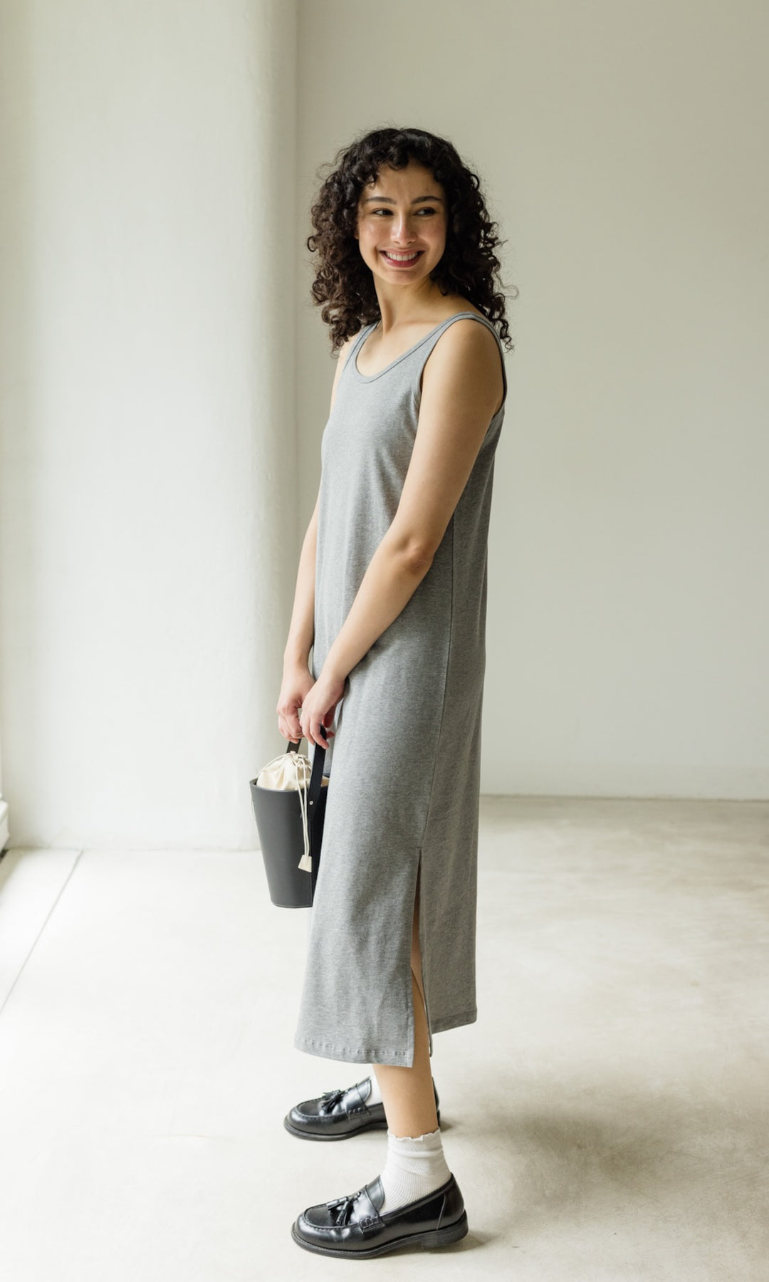 Jersey Trägerkleid