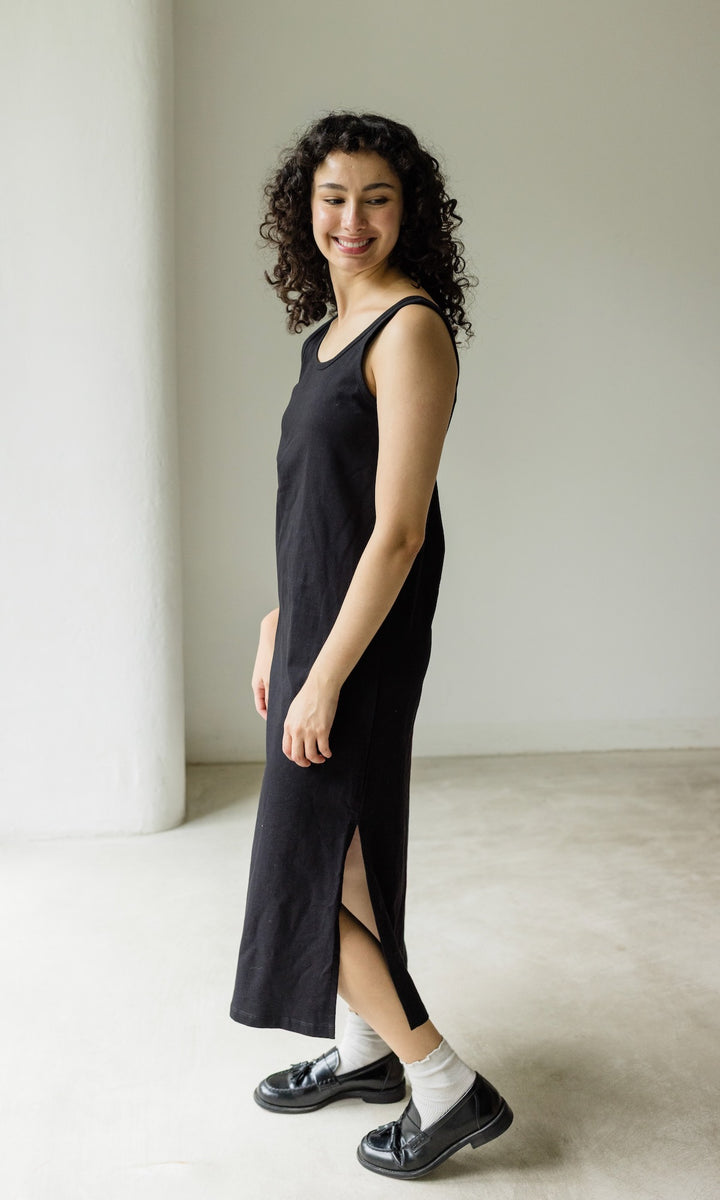 Jersey Kleid - abricot coco