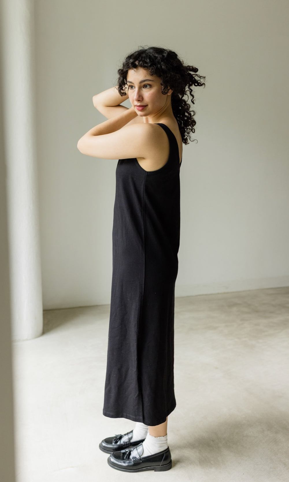 Jersey Kleid - abricot coco