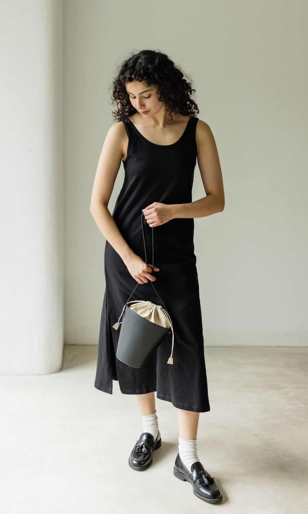 Jersey Kleid - abricot coco