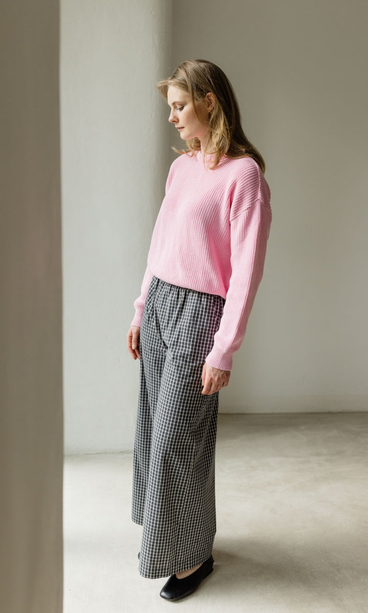 Weite High Waist Culotte Akiko - abricot coco
