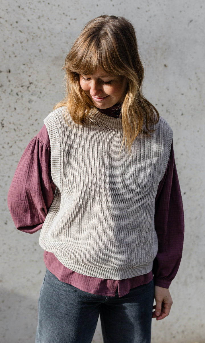 Winter Strickpullunder - abricot coco