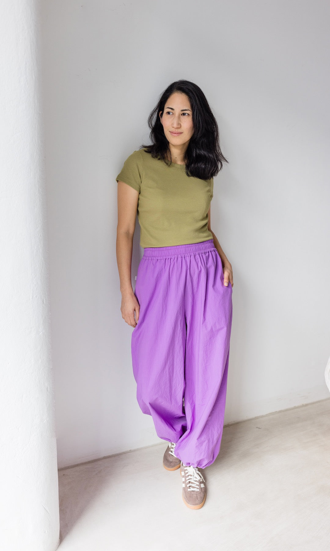 Cropped Rib Top - abricot coco