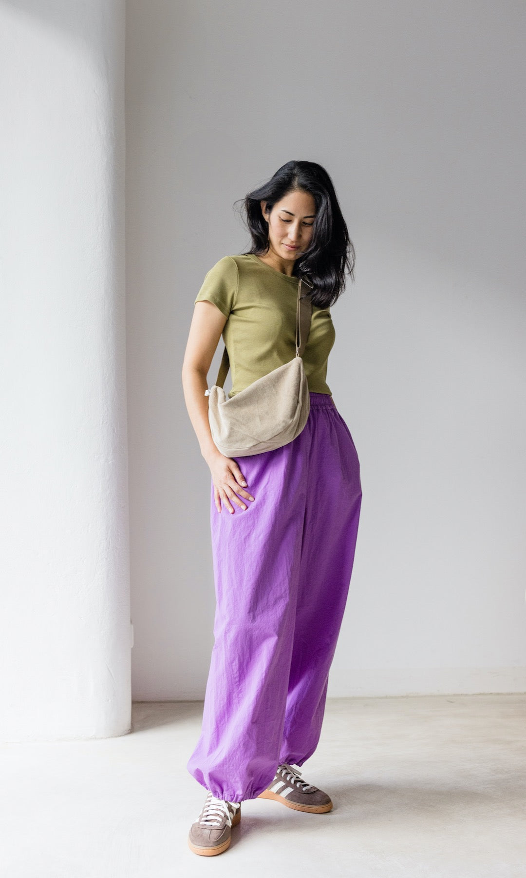 Cropped Rib Top - abricot coco