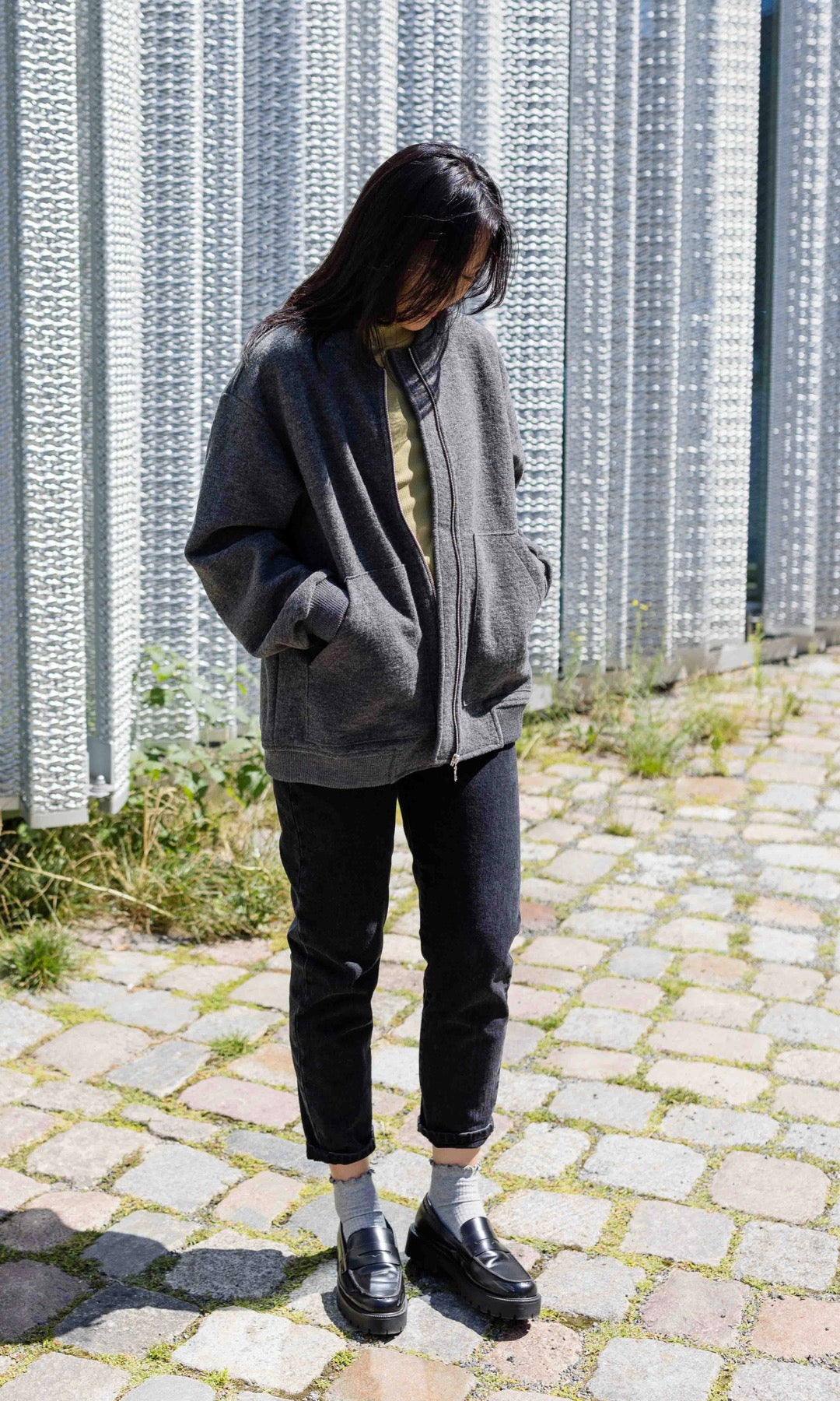 Walkjacke x ENGEL mit Babytrageeinsatz (Schurwolle)