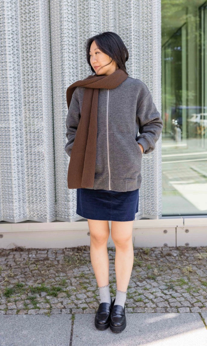 Walkjacke x ENGEL mit Babytrageeinsatz (Schurwolle)