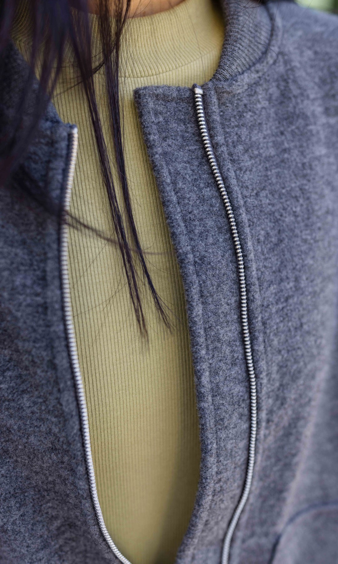 Walkjacke x ENGEL mit Babytrageeinsatz (Schurwolle)