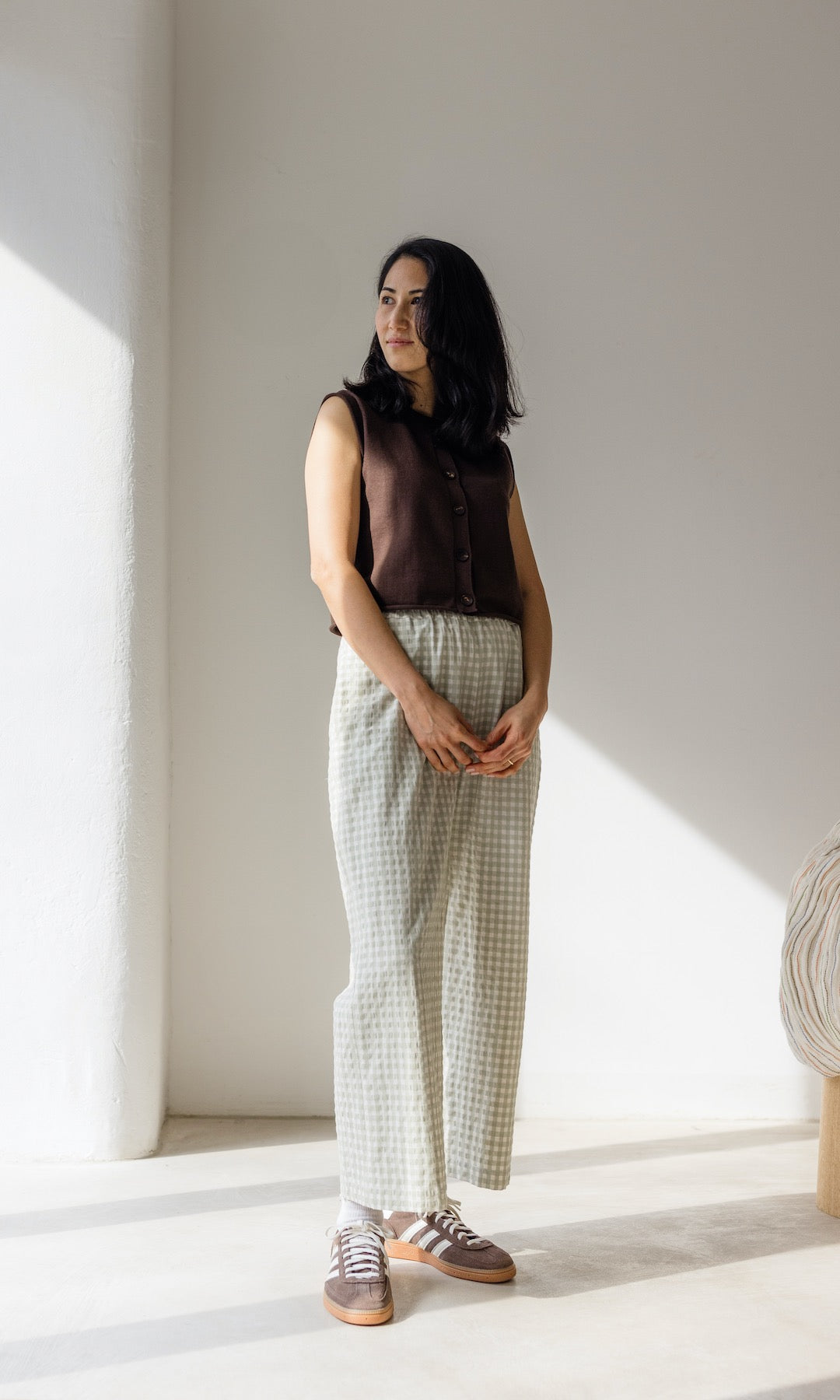 Strickweste mit Knöpfen