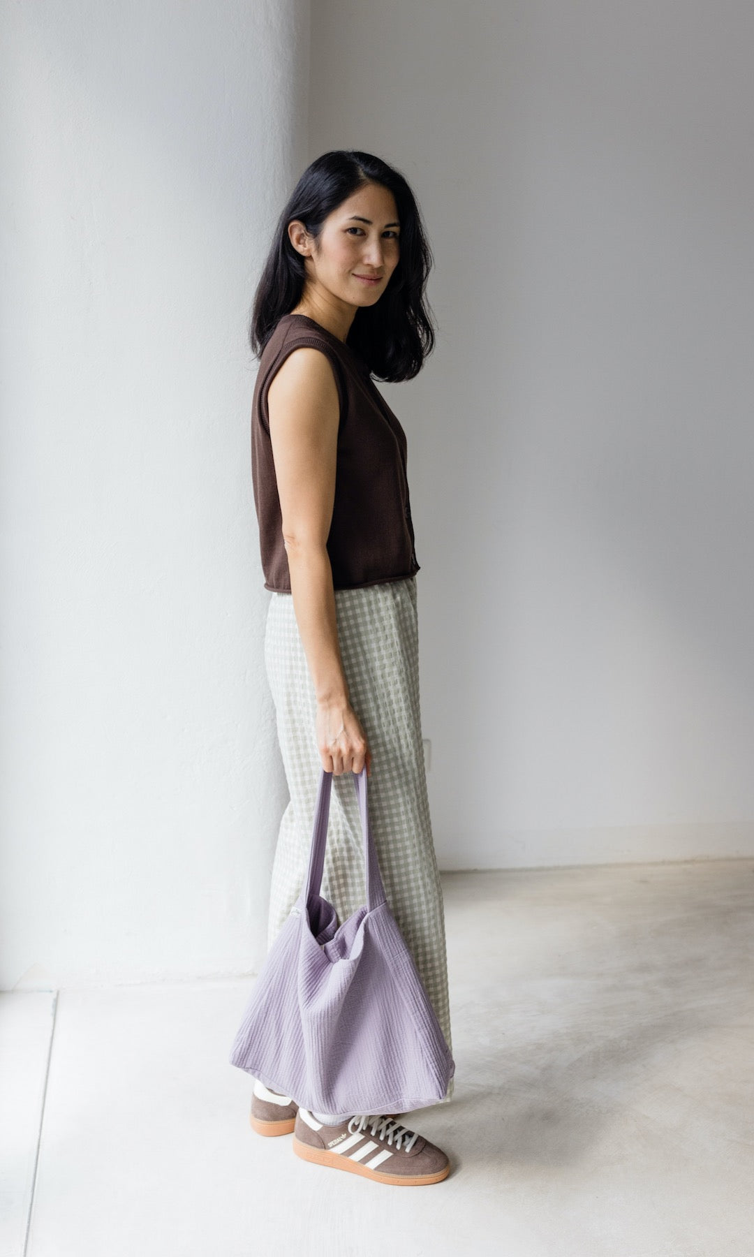 Strickweste mit Knöpfen