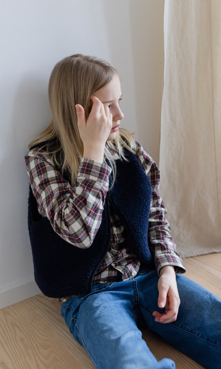 Kinderweste aus Schafwolle (1-8 Jahre)