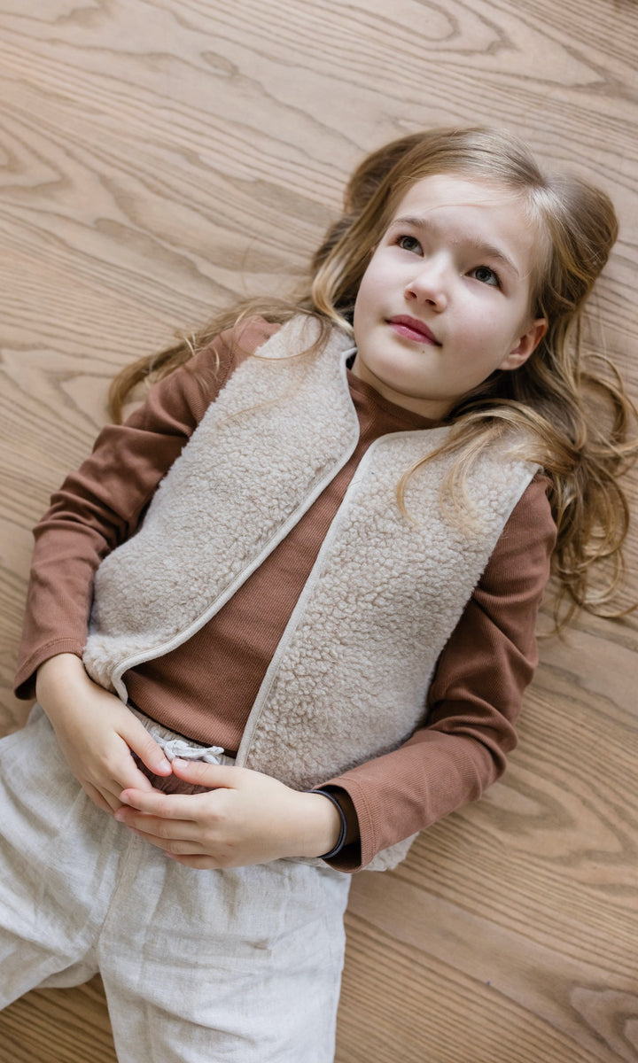 Kinderweste aus Schafwolle (1-8 Jahre)