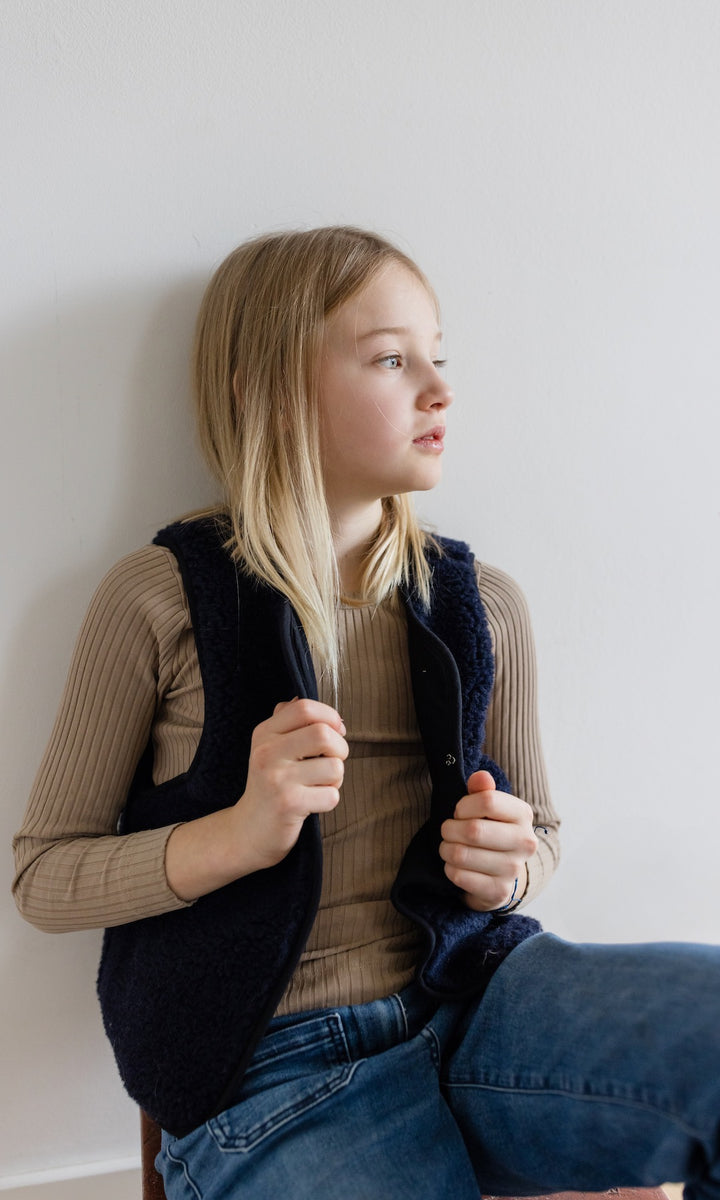 Kinderweste aus Schafwolle (1-8 Jahre)