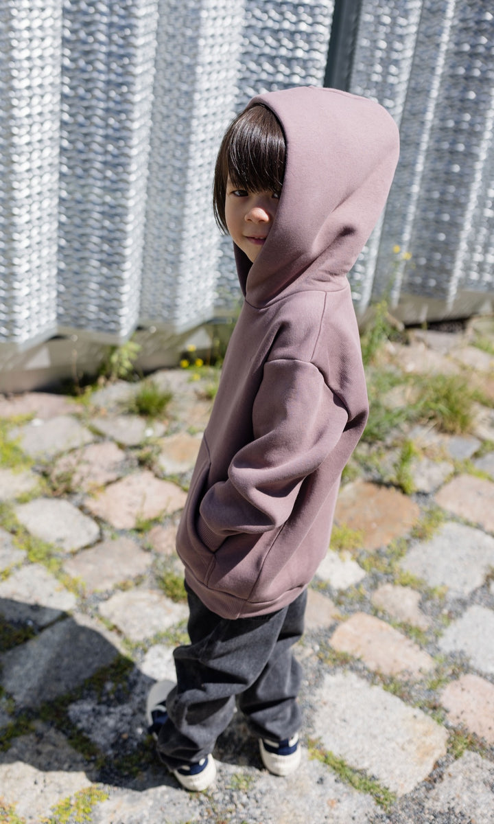 Kinder-Hoody in Mauve