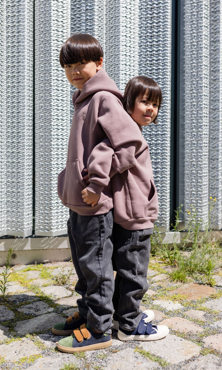Kinder-Hoody in Mauve