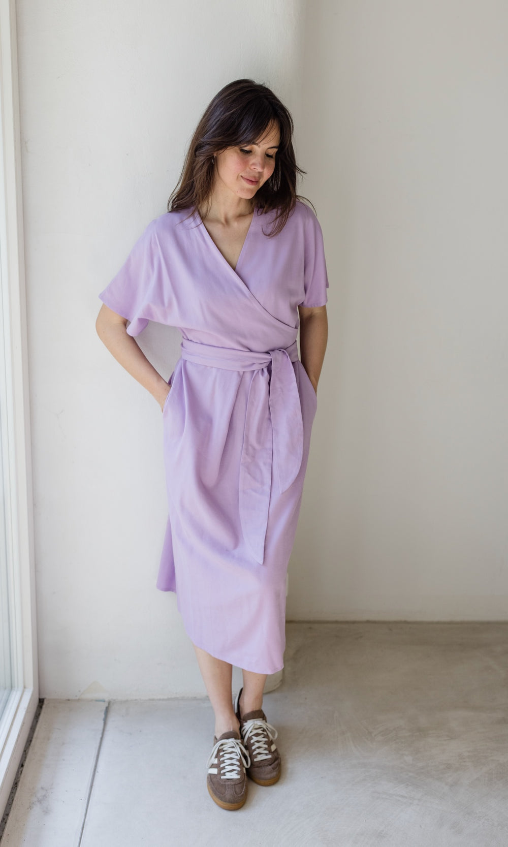 Wickelkleid Ofelia - abricot coco