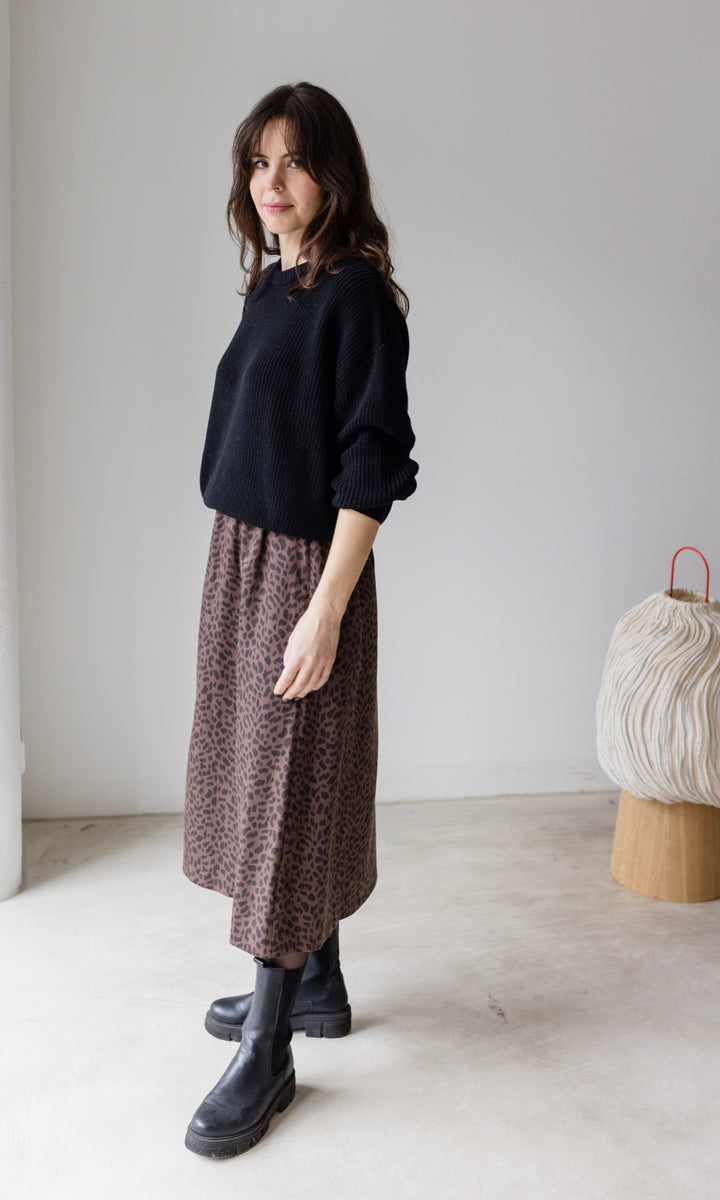 Strickpullover aus Baumwolle - abricot coco