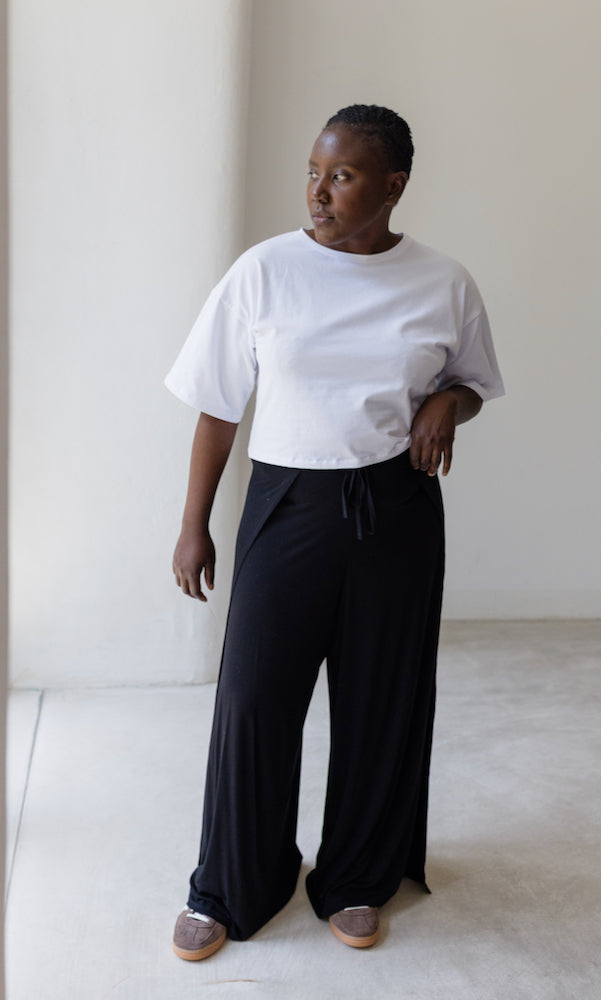 Cropped T-Shirt - abricot coco