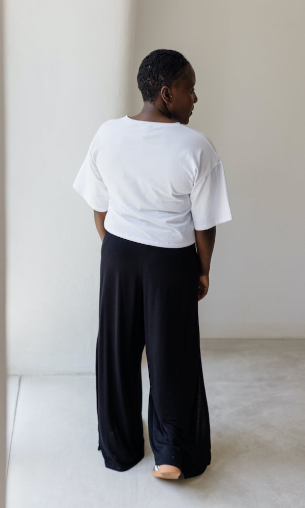 Gewickelte Jersey Culotte zum Binden