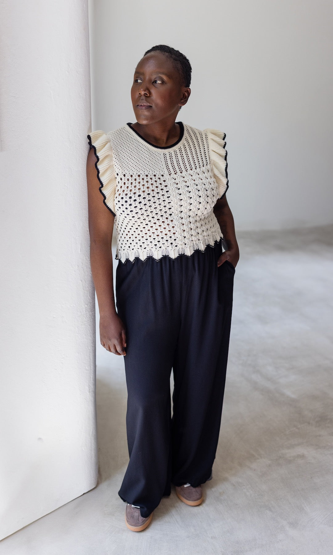 High Waist Culotte aus Viskose