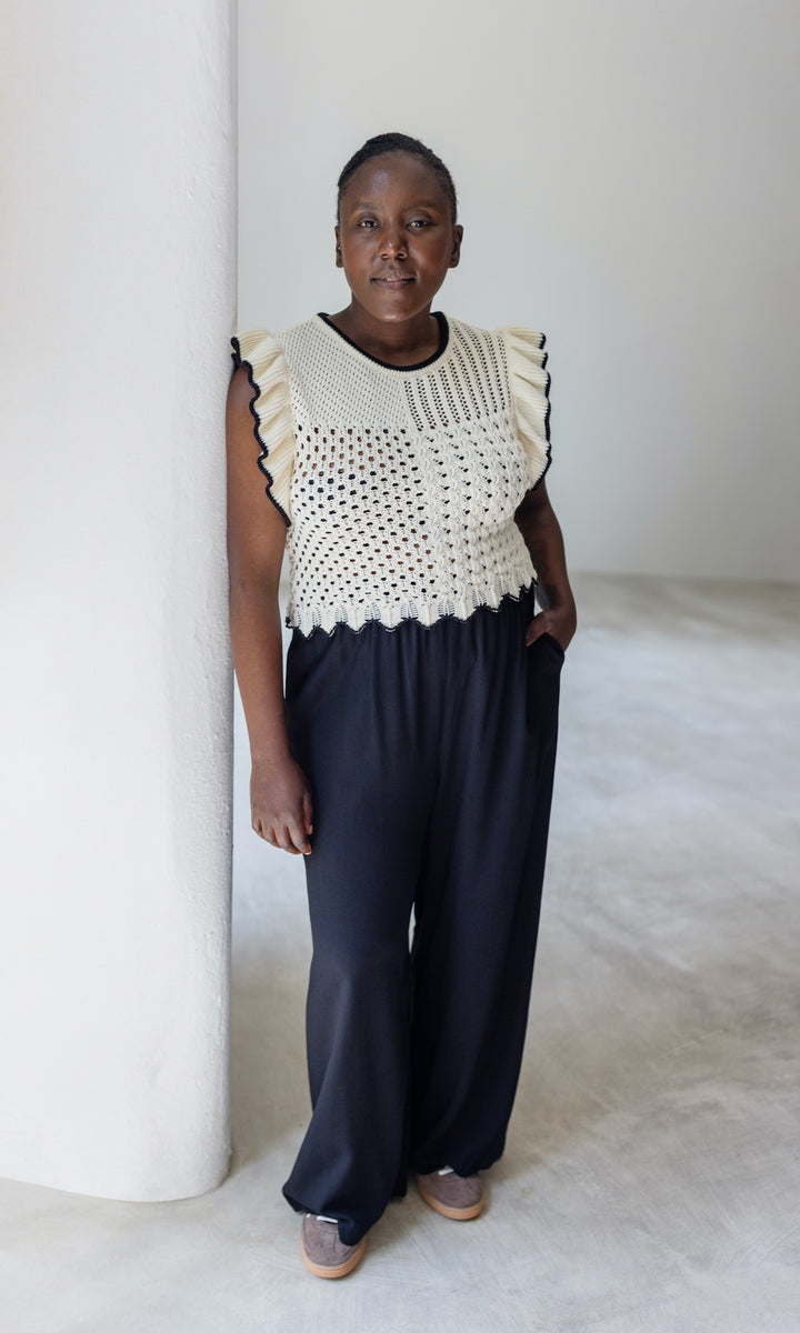 High Waist Culotte aus Viskose