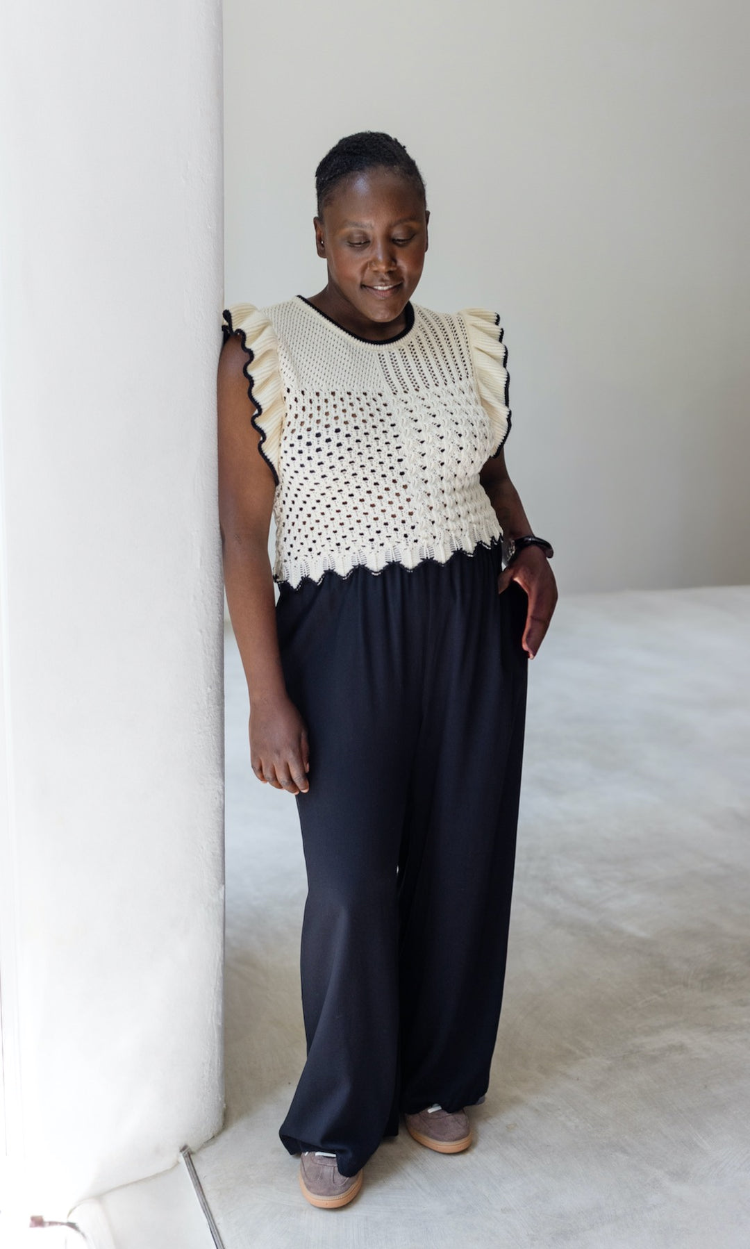High Waist Culotte aus Viskose