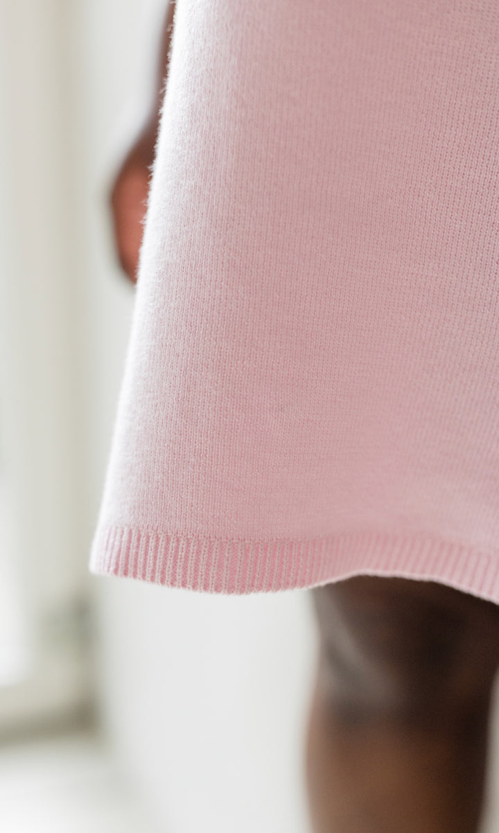T-Shirt Kleid Toni aus Strick mit Polo Kragen