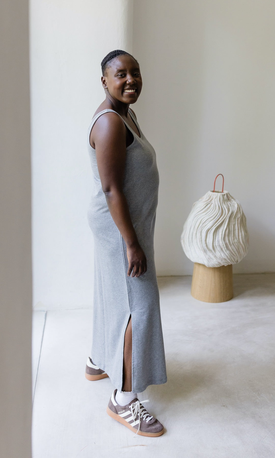 Jersey Trägerkleid mit seitlicher Stillfunktion