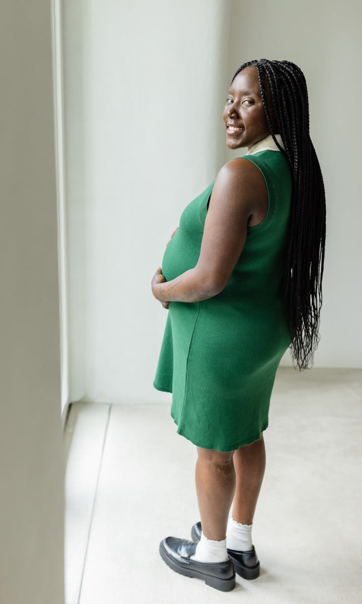 Sleeveless knitted polo dress Toni