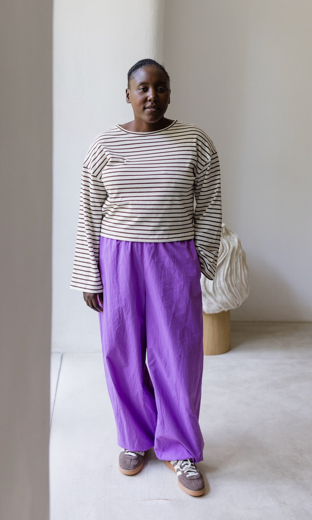 Weite Stoffhose Joie - abricot coco