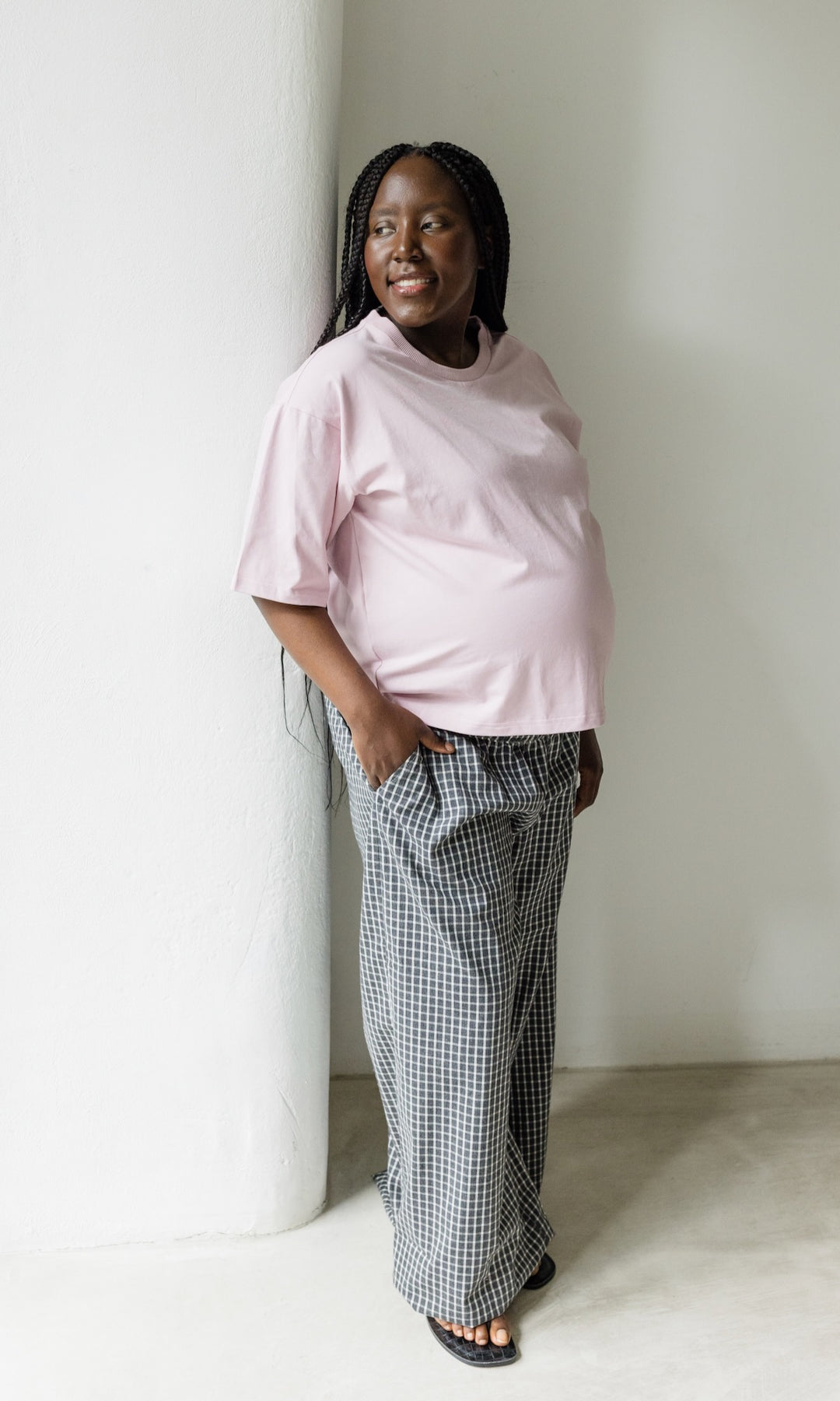 Oversized T-shirt in rose