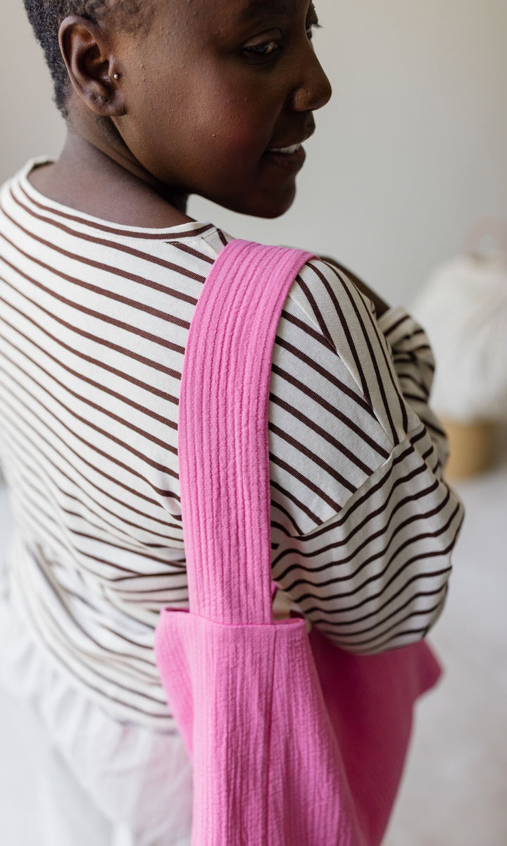 Braun gestreiftes Langarm Shirt