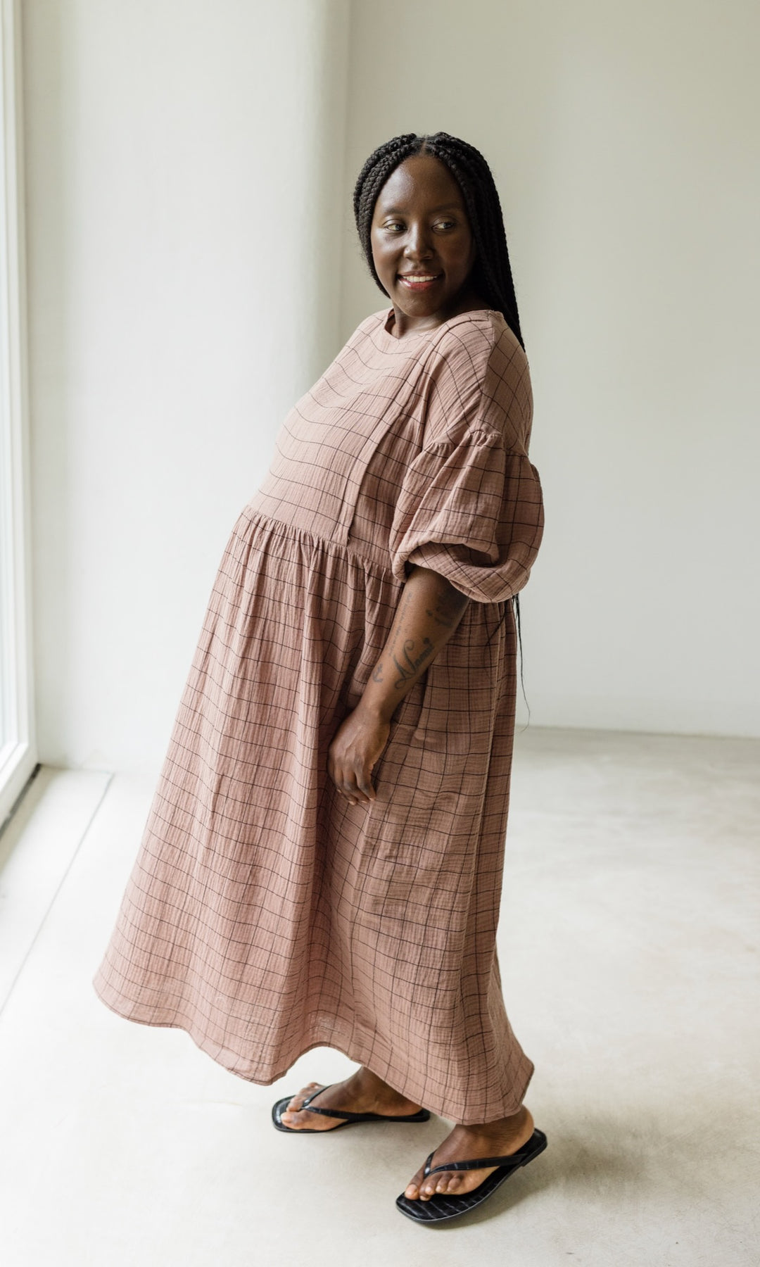 Still-Kleid April - abricot coco