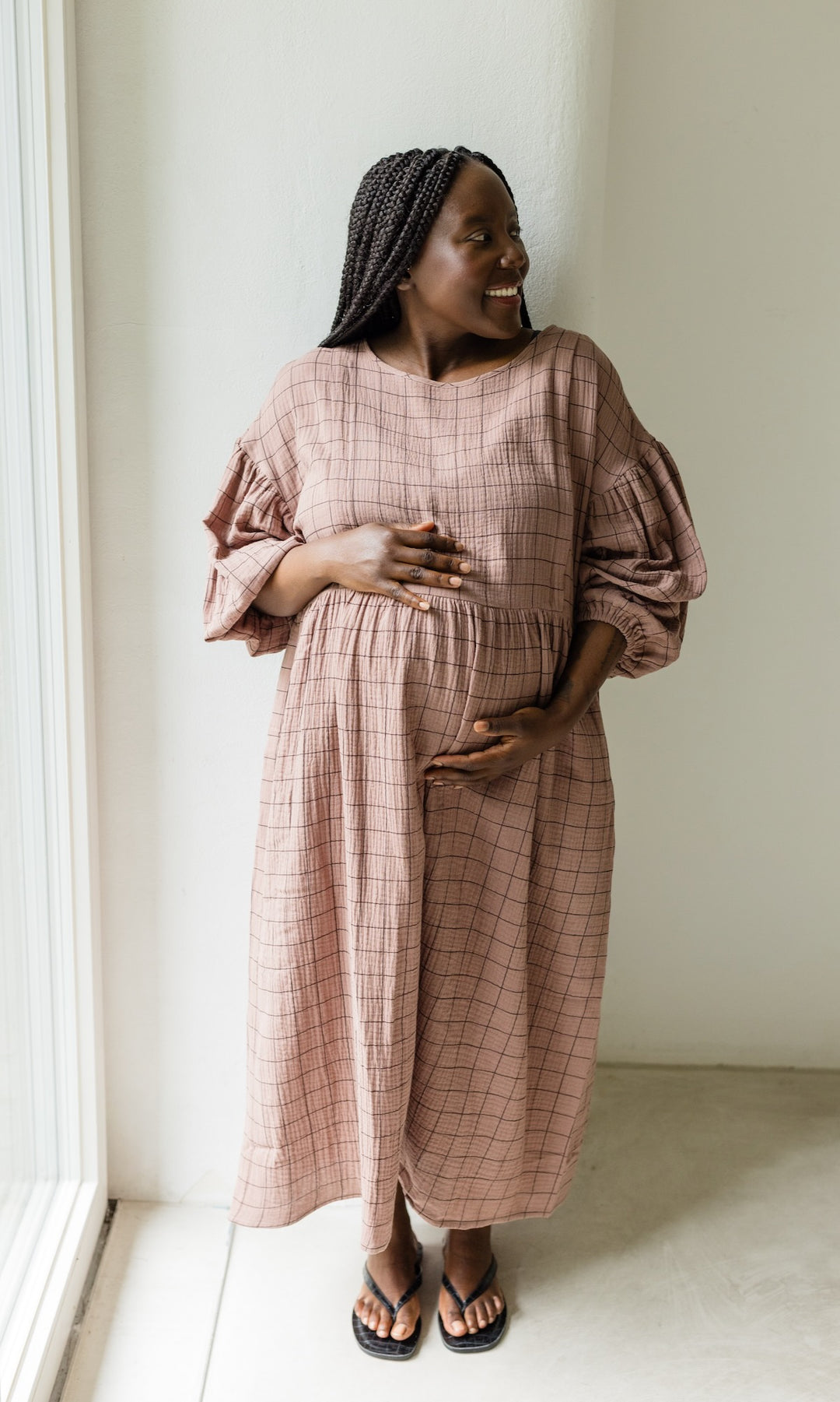 Still-Kleid April - abricot coco