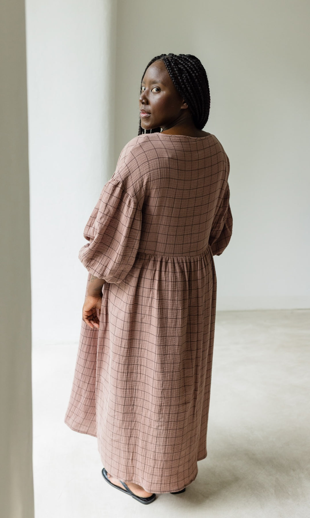 Still-Kleid April - abricot coco