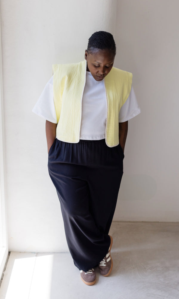 High Waist Culotte aus Viskose