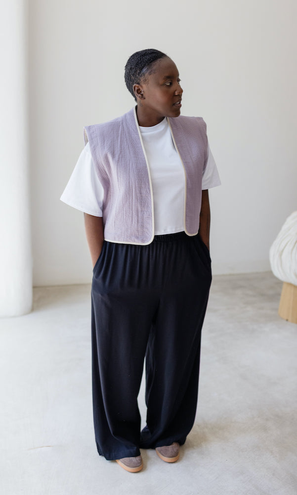 High Waist Culotte aus Viskose