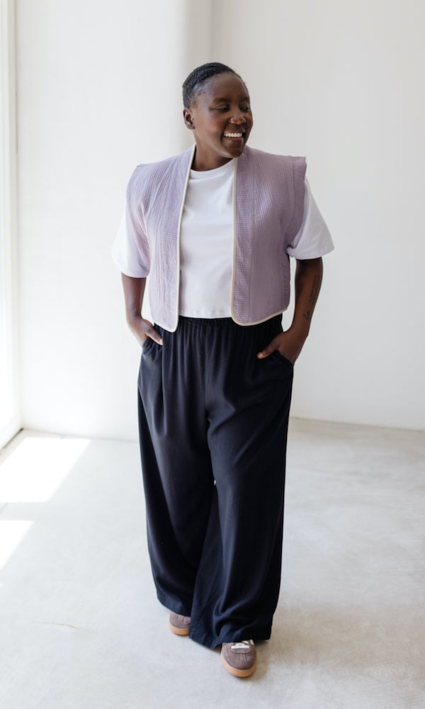 High Waist Culotte aus Viskose