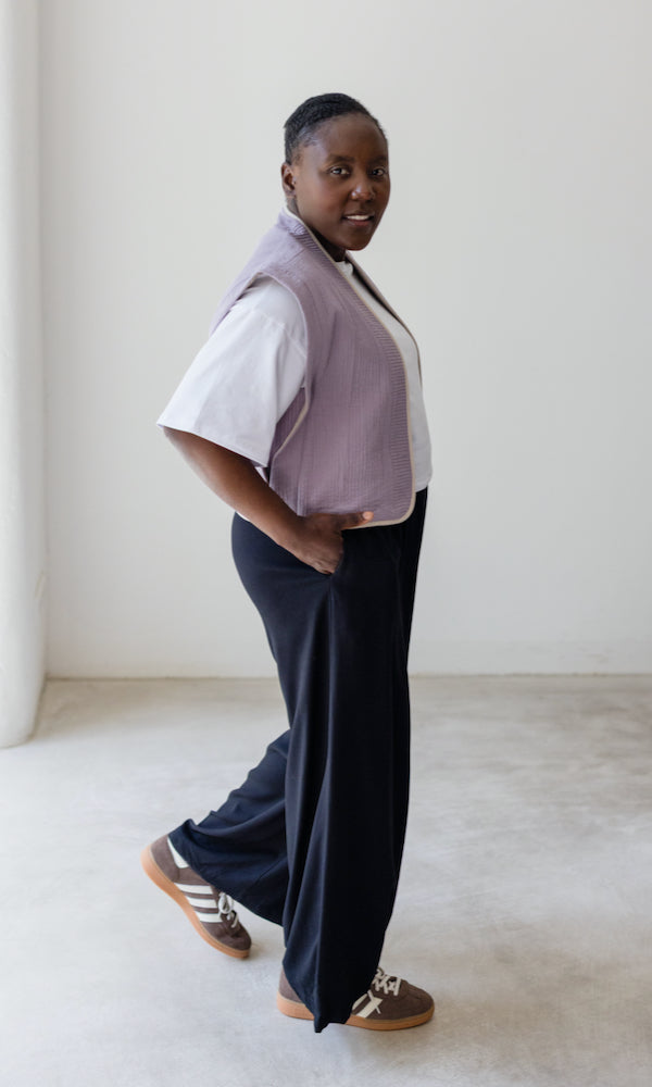 Wendbare Steppweste Yumiko Mauve