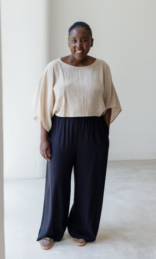 High Waist Culotte aus Viskose