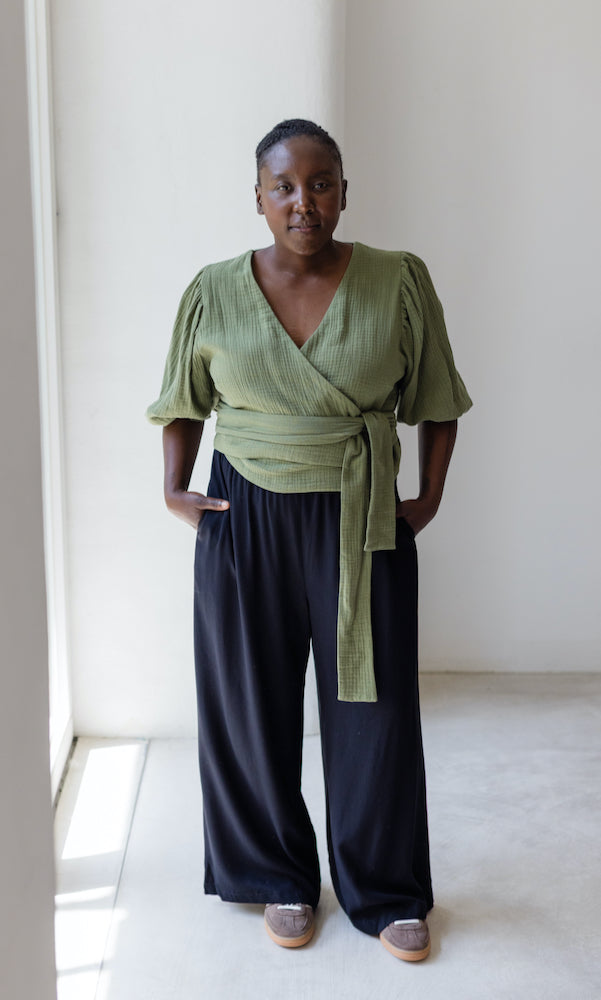 High Waist Culotte aus Viskose