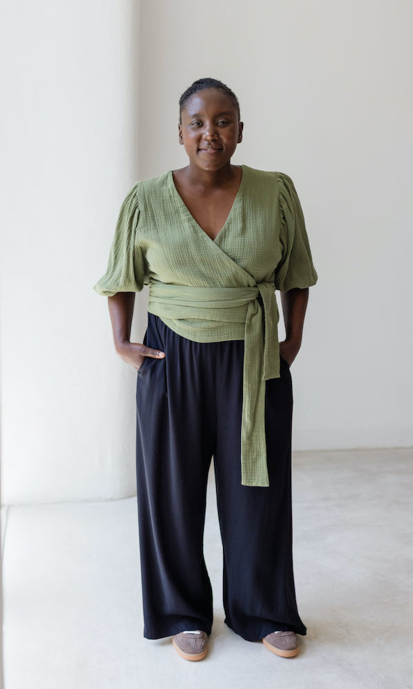 High Waist Culotte aus Viskose