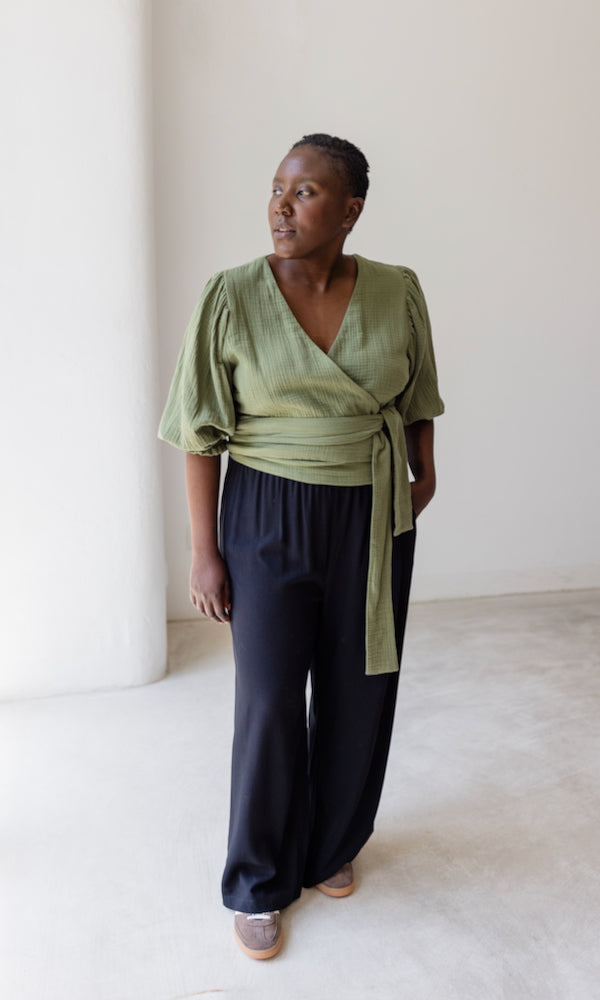 High Waist Culotte aus Viskose