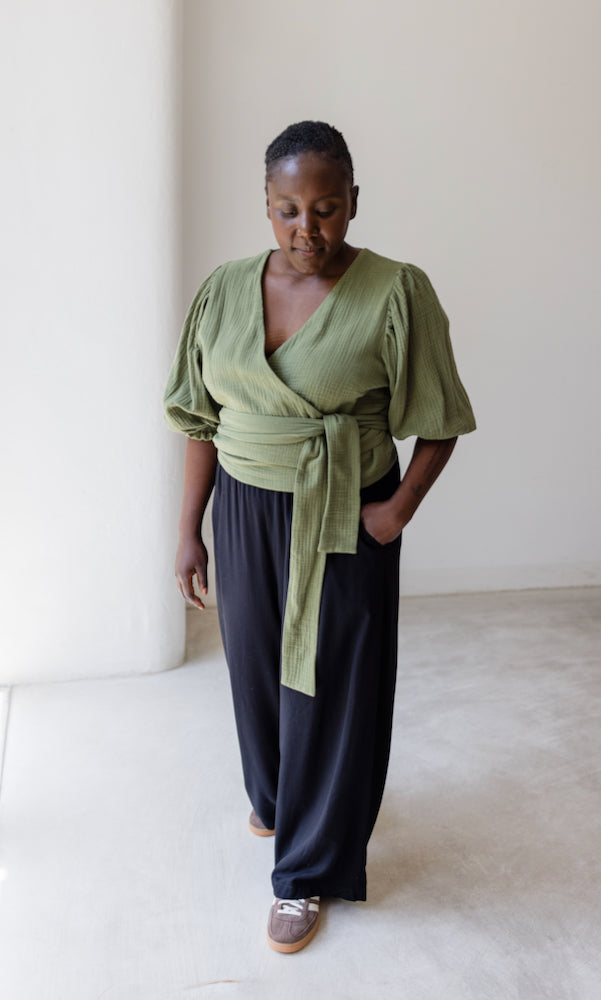 High Waist Culotte aus Viskose