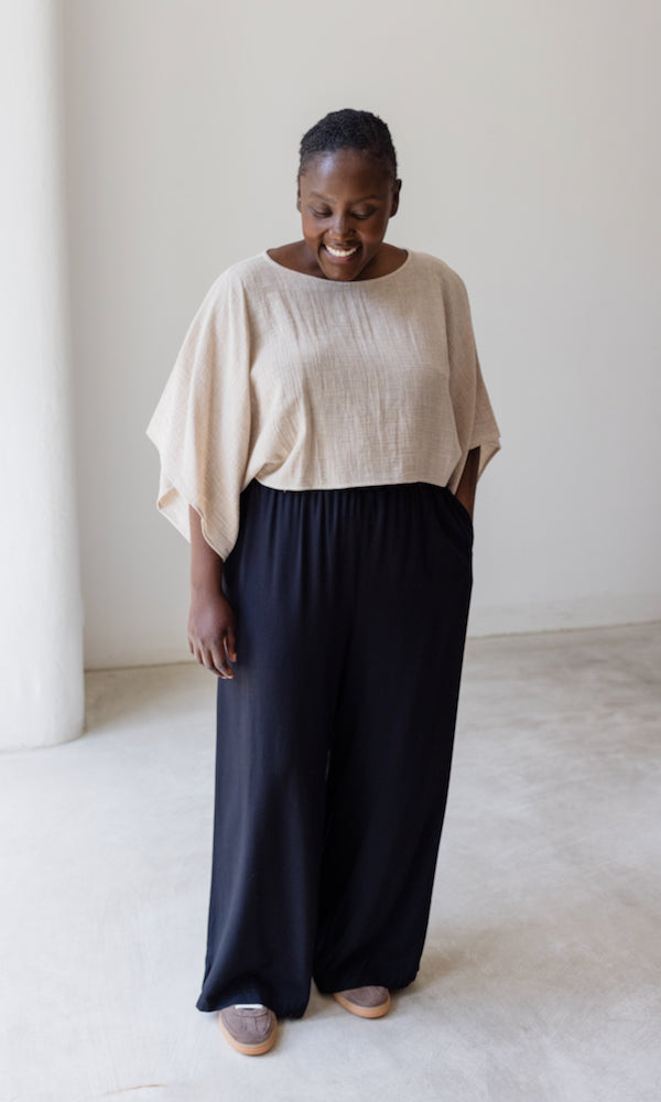 High Waist Culotte aus Viskose