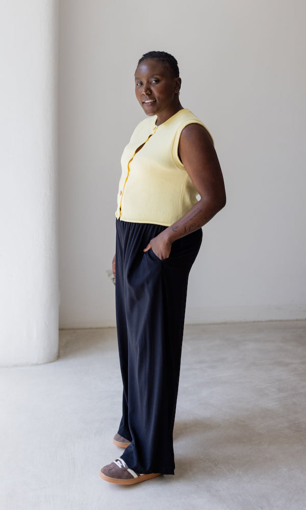 High Waist Culotte aus Viskose