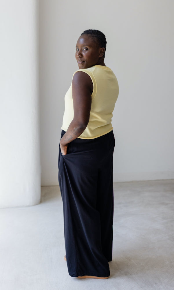 High Waist Culotte aus Viskose